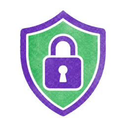 Shield with padlock representing on-device privacy